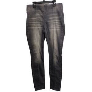 I Simply Vera Vera Wang Pull-On Skinny Jeans- Gray fade Size 10